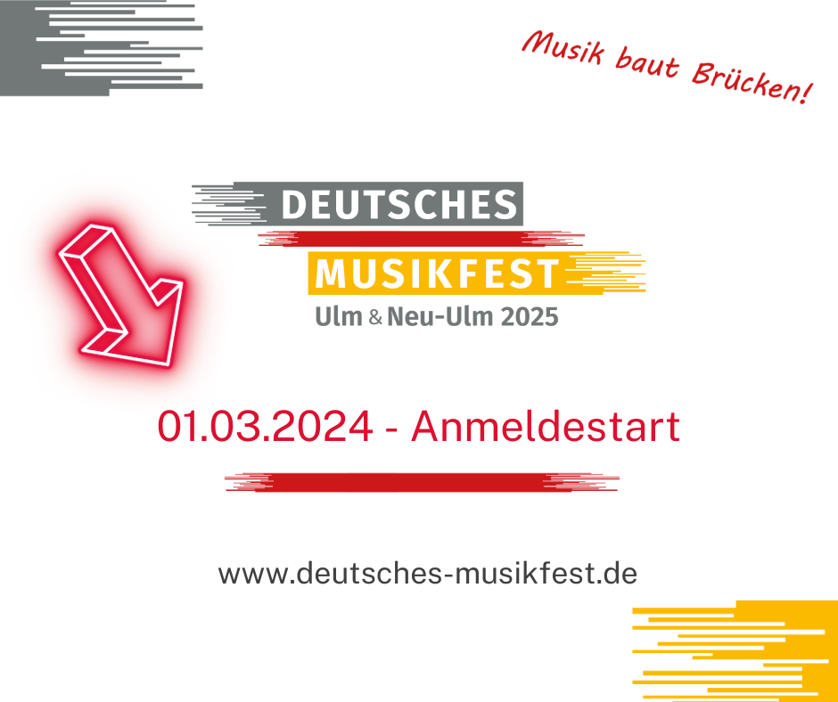 ANMELDUNG ZUM DEUTSCHEN MUSIKFEST 2025